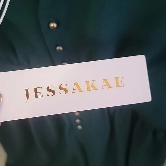 Jessakae Emerald Green Dress Christmas Winter - Picture 4 of 4